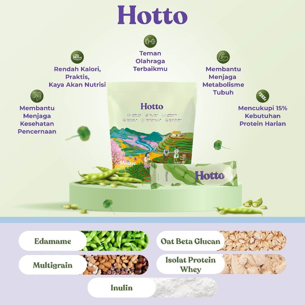 

Terlaris Hotto Purto Multigrain with Purple Potato 1 Pouch Aman untuk Kolestrol, Diabetes, Maag