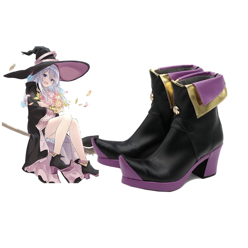 JAMIN MURAH Wandering Witch The Journey of Elaina Cosplay Shoes Elaina Halloween Carnival Cosplay Co