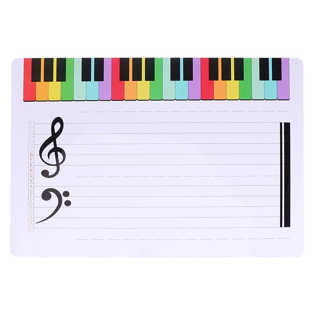 

Magnetic Whiteboard Dry Erase Music Lapboards Lightweight Reusable Smooth Surface for Students Kids Teaching Tool