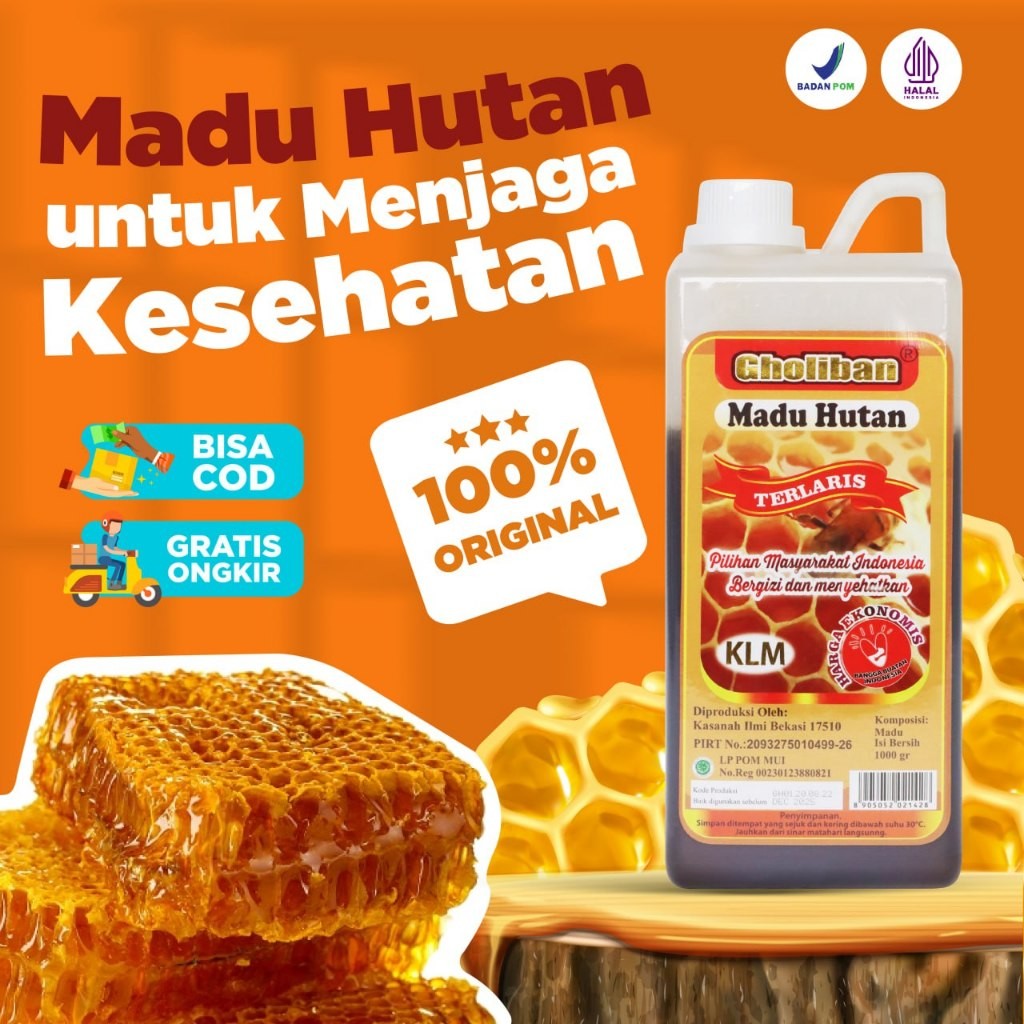 

GHOLIBAN - Madu Hutan Kalimatan KLM Gholiba 1kg