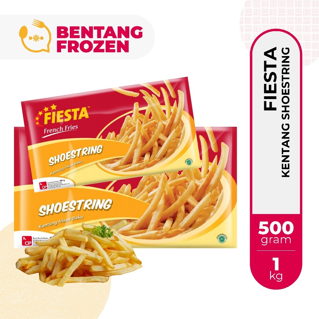 

Fiesta Kentang Shoestring 500gr - 1Kg / 1000gr / Kentang Goreng / French Fries
