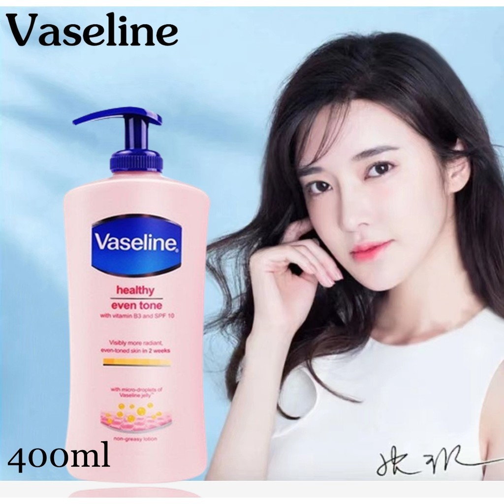 Vaseline Healthy Even Tone with Vitamin B3 and SPF 10 Nicotinamide Permanent Whitening Body Lotion S