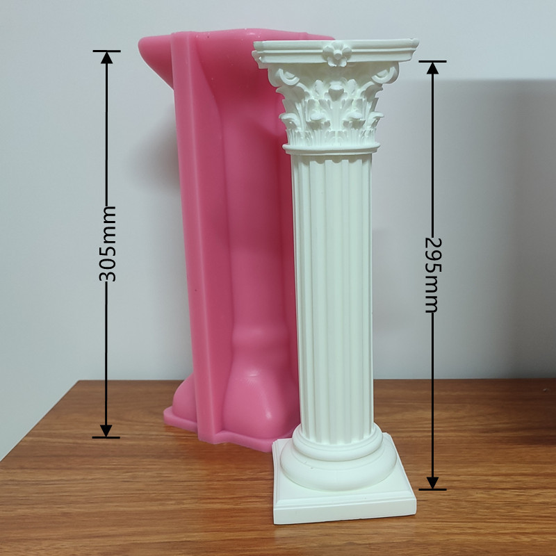 

European Roman Column Silicone Mold Gypsum form DIY Handmade Plaster Candle Ornaments Handicrafts Mold Hand Gift Making Kitchen
