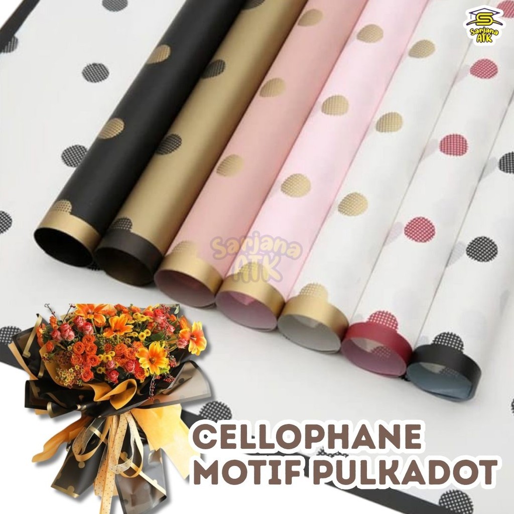 

Kertas Buket / Paper Flower / Cellophane Paper / Paper Wrapping Motif Pulkadot List