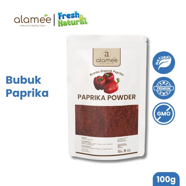 

ALAMEE Paprika Bubuk Powder Ground Bumbu Dapur Instan Organik Murni Asli Tanpa Campuran 100g fresh and natural