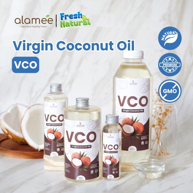 

ALAMEE Virgin Coconut Oil Minyak Kelapa Murni Extra VCO Asli Dapat Diminum Organik Masak Minum fresh and natural