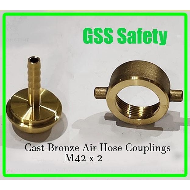 

Air Hose Coupling Cast Bronze M 42 x 2 (6, 8, 9, 12, 15, 19, 25mm) IMPA 351051 - 351057 - 6 mm