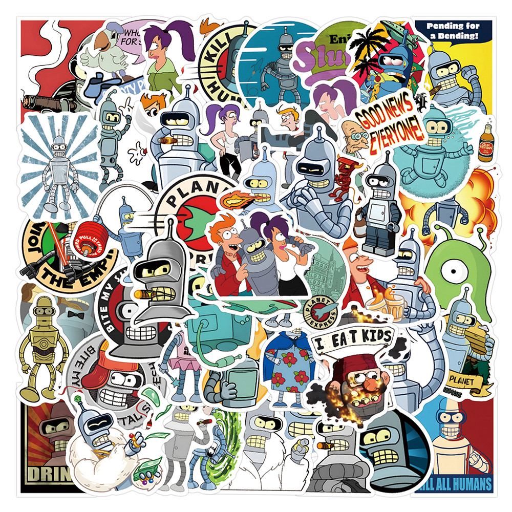 

10/30/50/110PCS Futurama Aloa Mars! Comedy Comics Cartoon Sticker DIY Fridge Laptop Luggage Skateboard Graffiti Joke Sticker