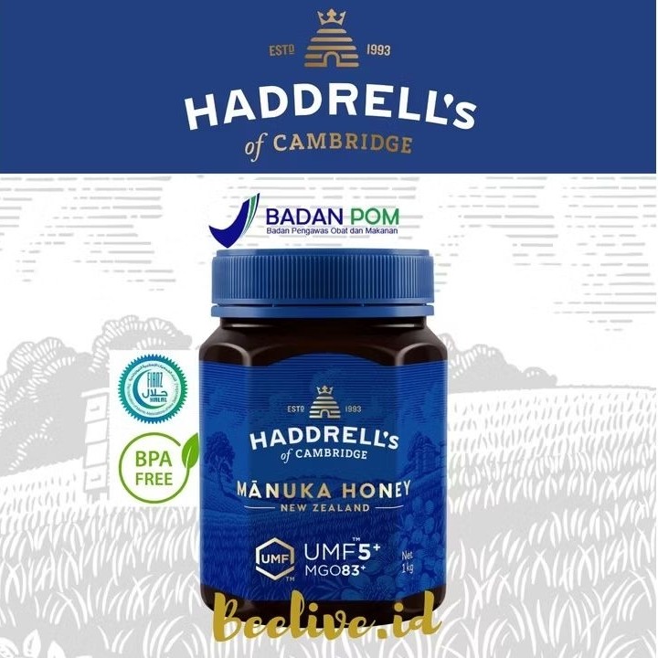 

Madu Haddrells Manuka Honey UMF 5+ MGO 83+ 1 KG