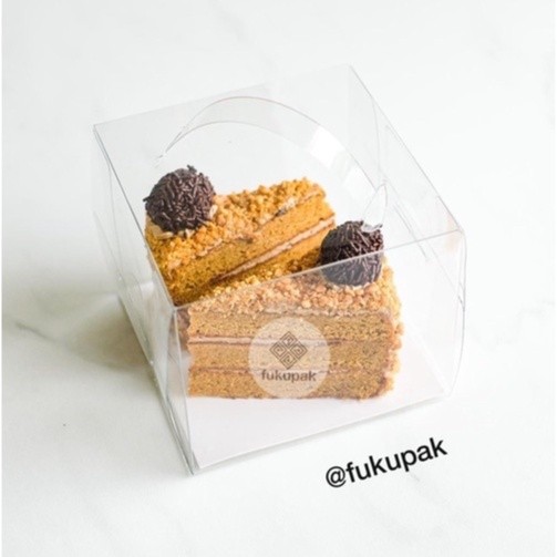 

Box Mika Handle Mika (20 pcs), Kotak Mika Korea Transparent Glass Box