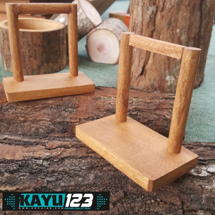 

Wooden Stand Display 10,5x6,5 cm Stand Foto Properti (WD-08)