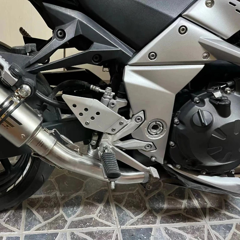 Motorcycle Exhaust Muffler Escape For KAWASAKI Z800 2013-2016 Z750 2007-2014 Exhaust Contact Middle 