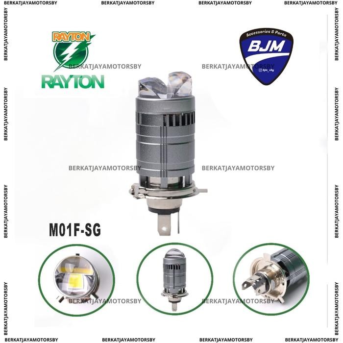 LAMPU LED H4 RTD RAYTON M01F SG 45 WATT AC DC HI LOW TERANG ADA KIPAS PENDINGIN BUAT MOTOR MOBIL - P
