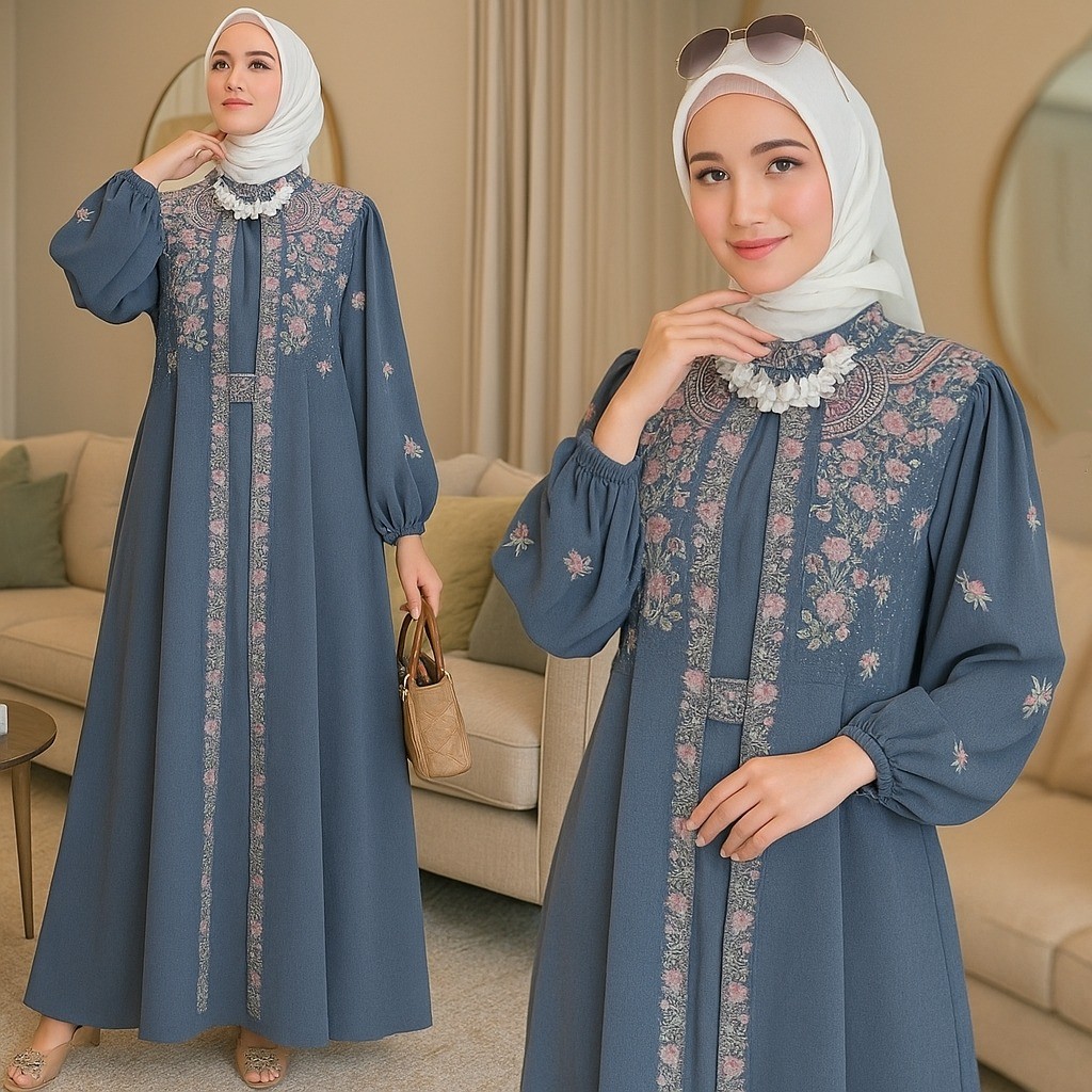 Ghames Syar I Ghamis Wnita Dres Elegan Gamia Pkean Gmis Ukuran Mia Gamis One Set Brukat Terbaru Terb