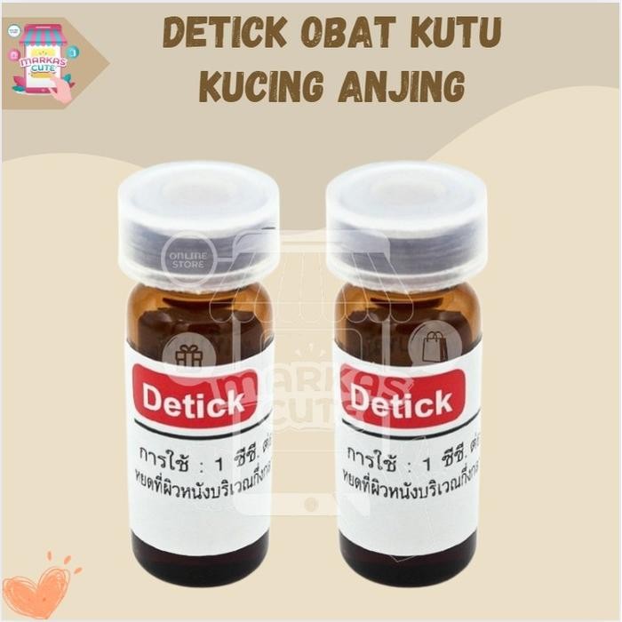 DETICK Obat Kutu Tetes / Obat Kutu Anjing & Kucing DETIK