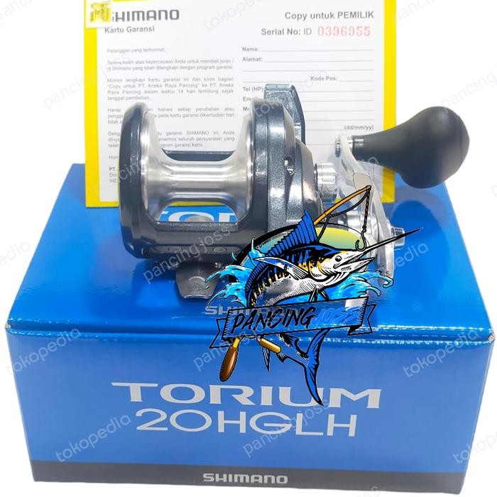 Reel Shimano TORIUM 20HGLH Left Handle Katrol Kiri OH Overhead
