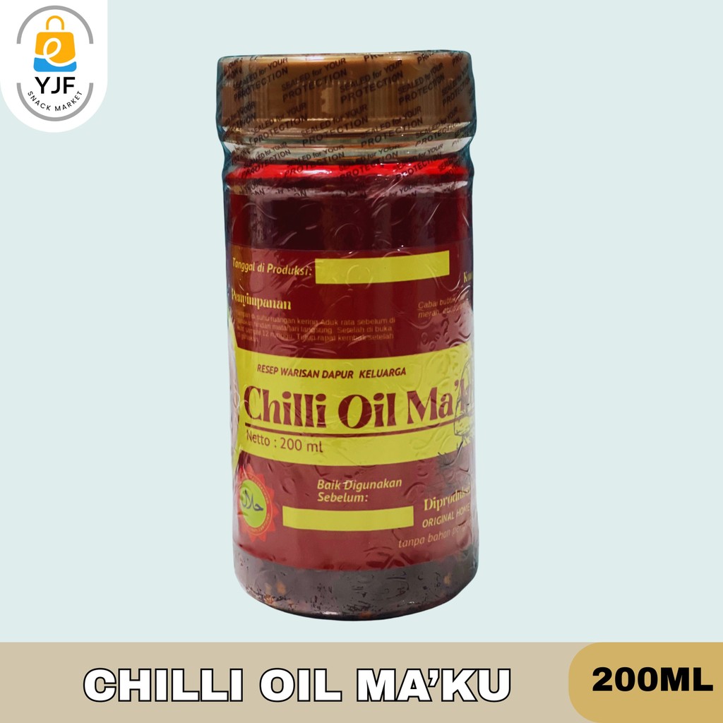 

Chilli Oil Ma'ku 200 ml / Minyak Cabai / Cabe / Resep Warisan Dapur Kaluarga / Cabe Pedas