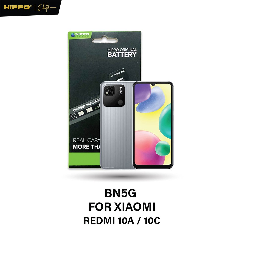 Hippo Baterai Xiaomi BN5G Redmi 10A / 10C 5000mAh Battery Batere Batrai Batre Original Cell