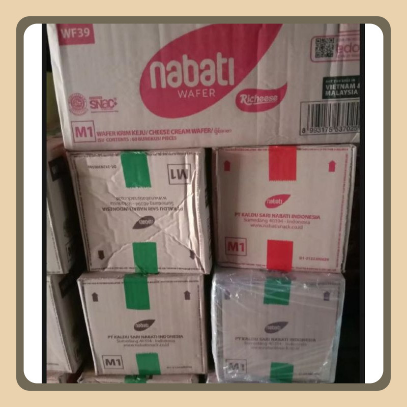 

1 Dus Wafer Nabati Harga Grosir Kemasan 1 Dus isi 60 pcs (37 gr)