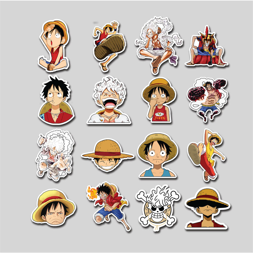 

Sticker Pack Monkey D Luffy | Sticker Tumbler | Stiker Laptop Koper Helm