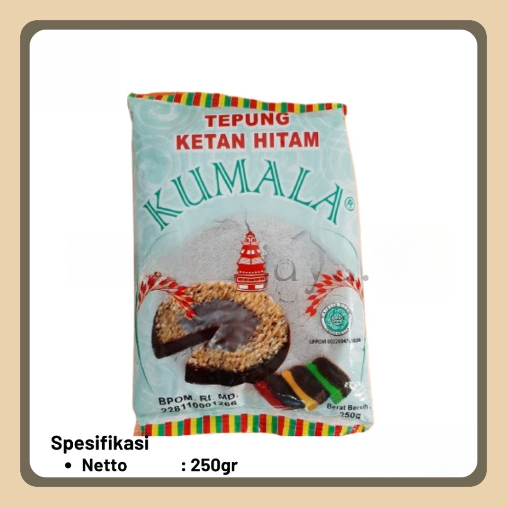 

[ KUMALA ] Tepung Ketan Hitam 250gr