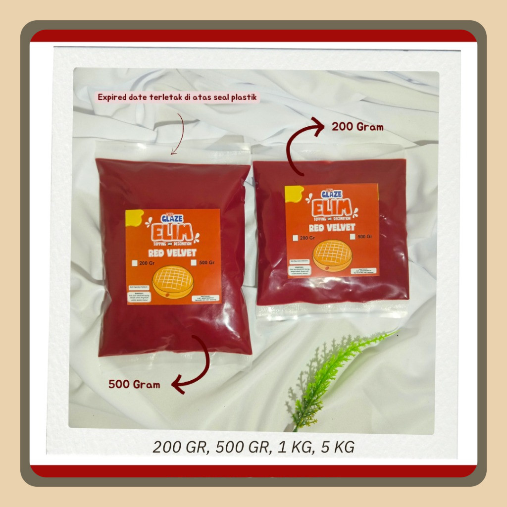 

Elimas Dipp Glaze Topping Makanan 500 Gr Berbagai Rasa