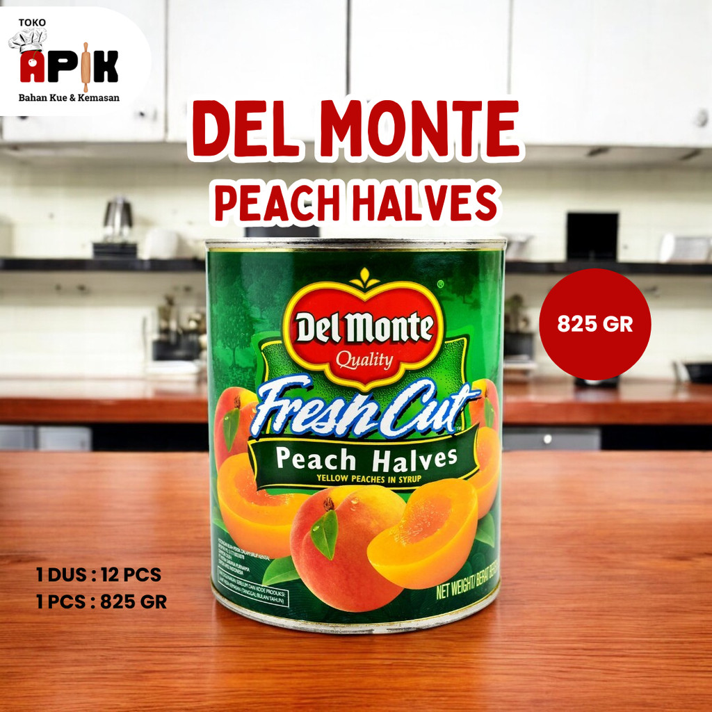 

Delmonte Peach Halves 825gr / Buah Peach dalam kaleng / Slice Peach fresh cut
