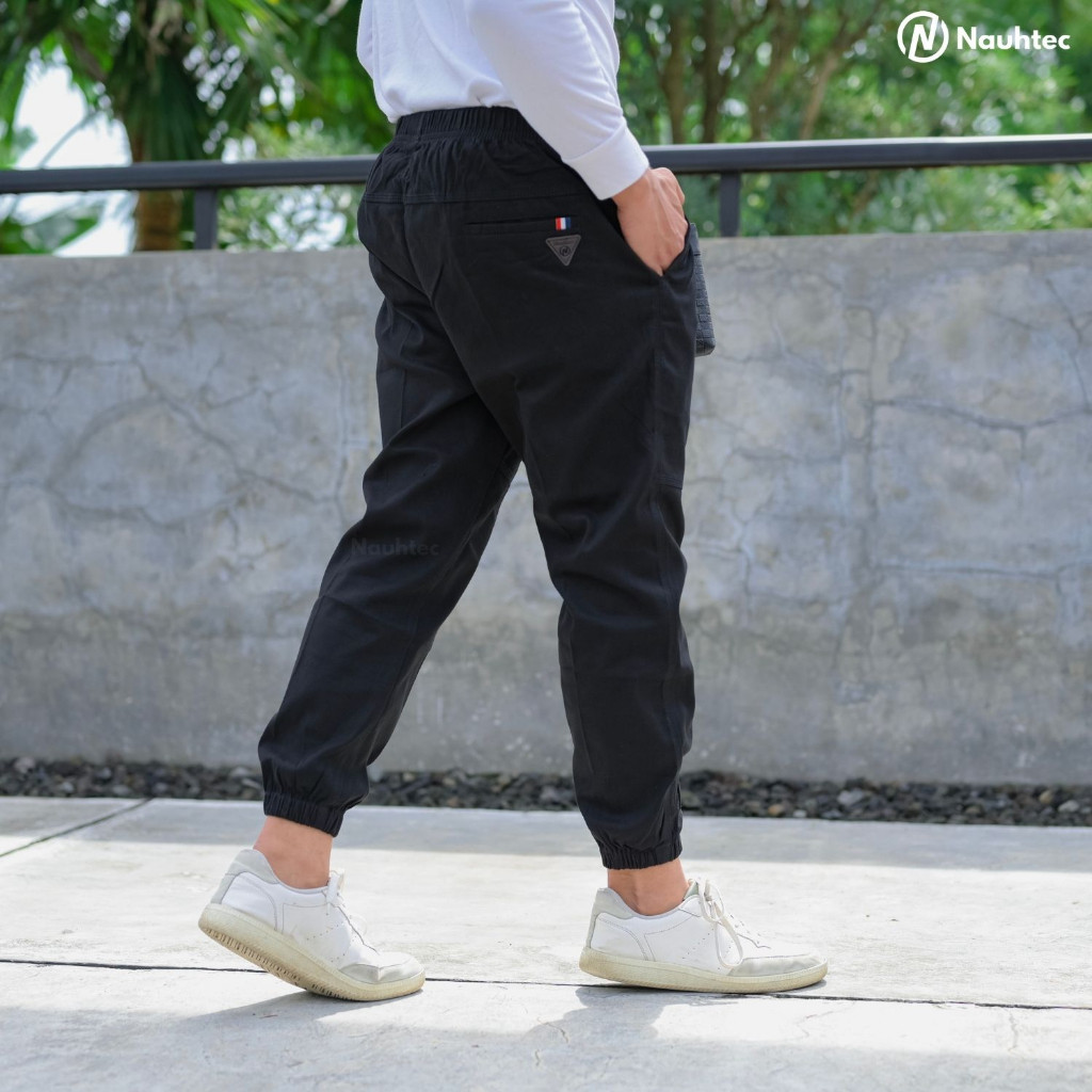 Celana Panjang Pria Sirwal Jogger Pants Nauhtec Material Katun Twill Stretch Bahan Melar READY ukura