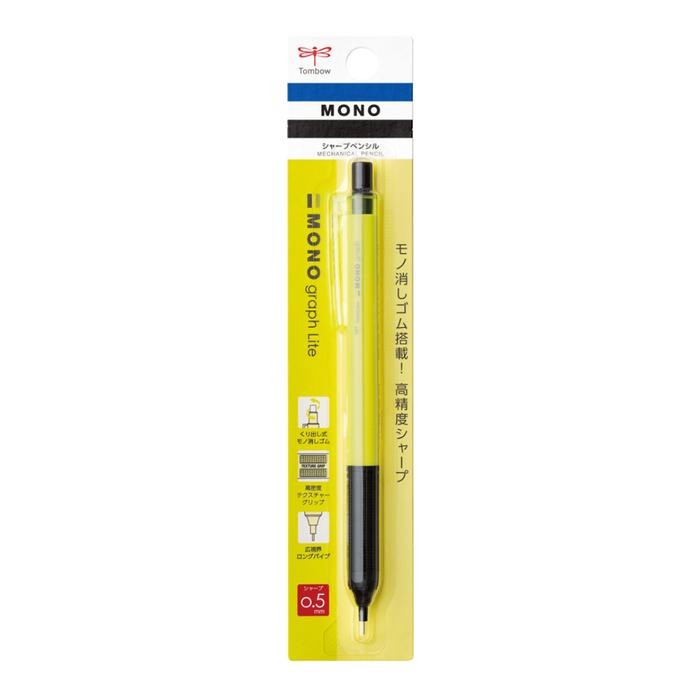 

Tombow Mono Graph Lite Mechanical Pencil 0.3mm 0.5mm Pensil Mekanik - Neon Yellow, 0.5mm BEST SELLER