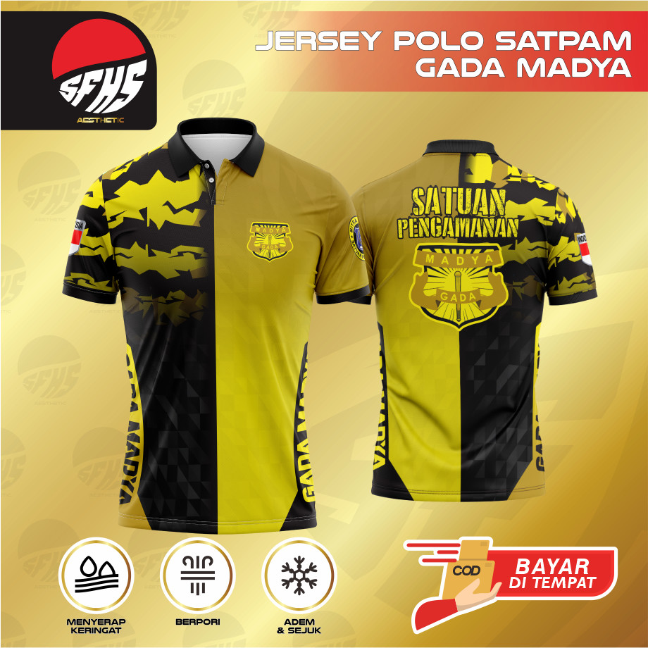 SFHS JERSEY POLO SATPAM GADA MADYA / BAJU OLAHRAGA SATPAM