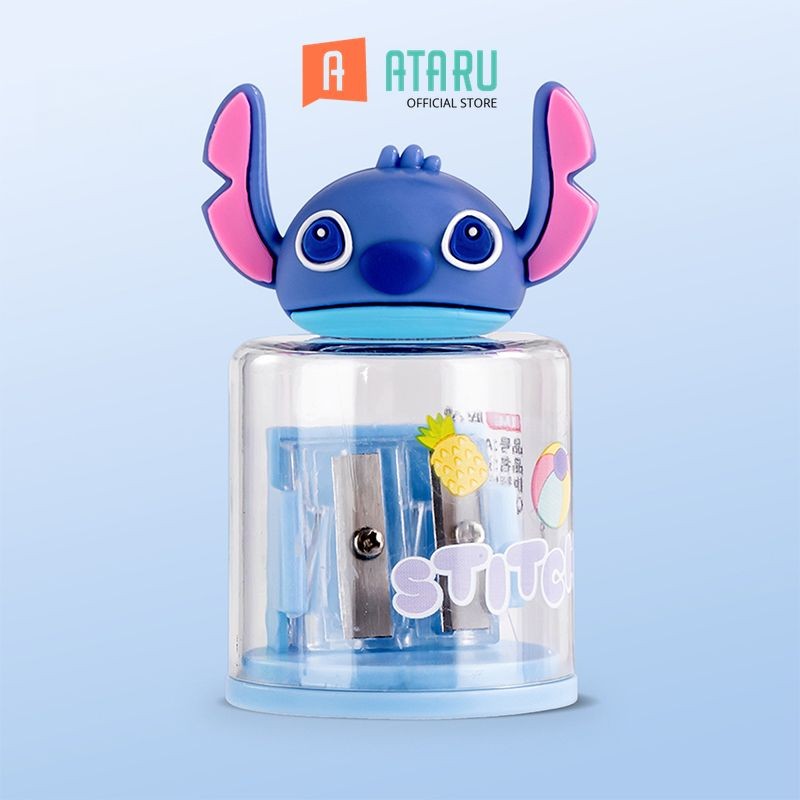 

ATARU RAUTAN PENSIL DUA LUBANG STITCH 3D - BIRU PENCIL SHARPENER ALAT RAUT PERLENGKAPAN SEKOLAH DAN