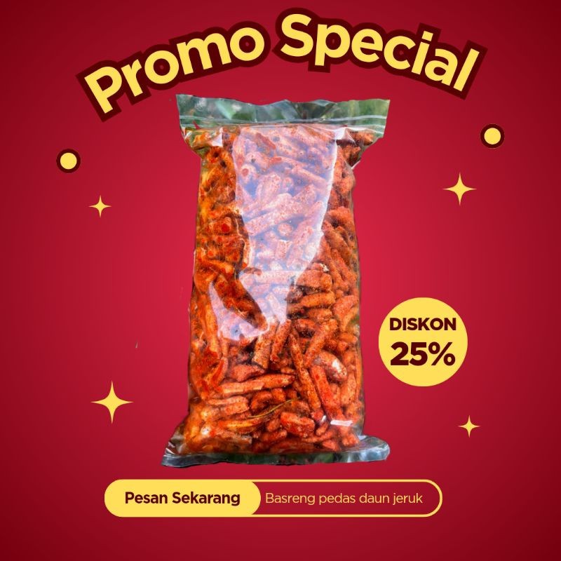 

BASRENG PEDAS DAUN JERUK 1 KG BASRENG STIK ORIGINAL BUMBU MELIMPAH VIRAL