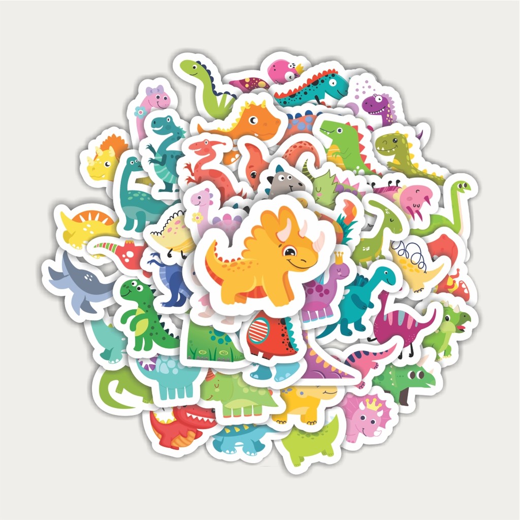 

Sticker Pack Sticker Hewan Dinosaurus | Sticker TUMBLR | Stiker LAPTOP KOPER HELM