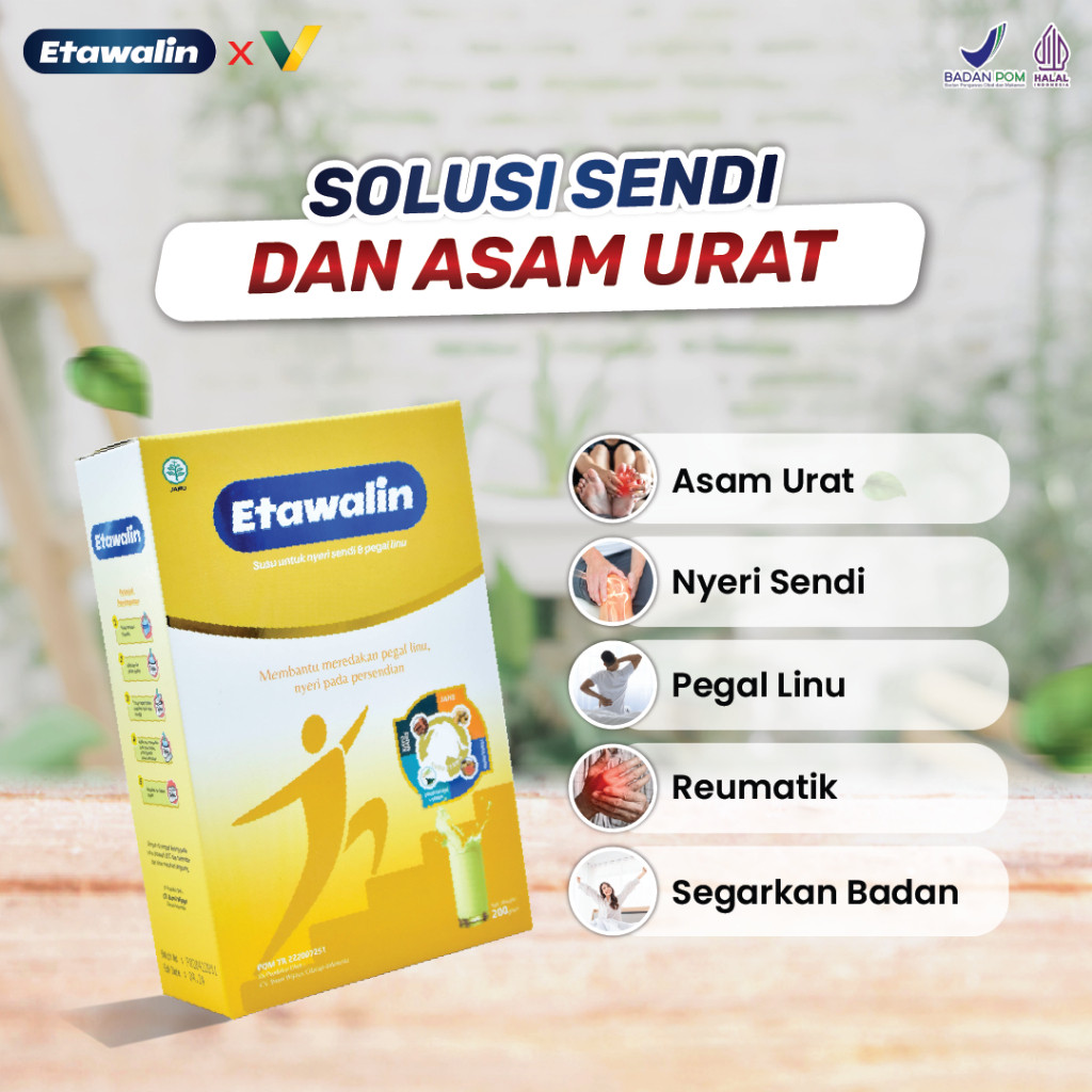 

Etawalin - Untuk Nyeri Sendi & Tulang Asam Urat dan Kolesterol Pegal Linu Reumatik 200gr Original