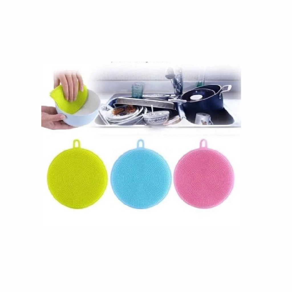 ANTI LECET Spon Cuci Piring Silikon  / Spons Gerigi