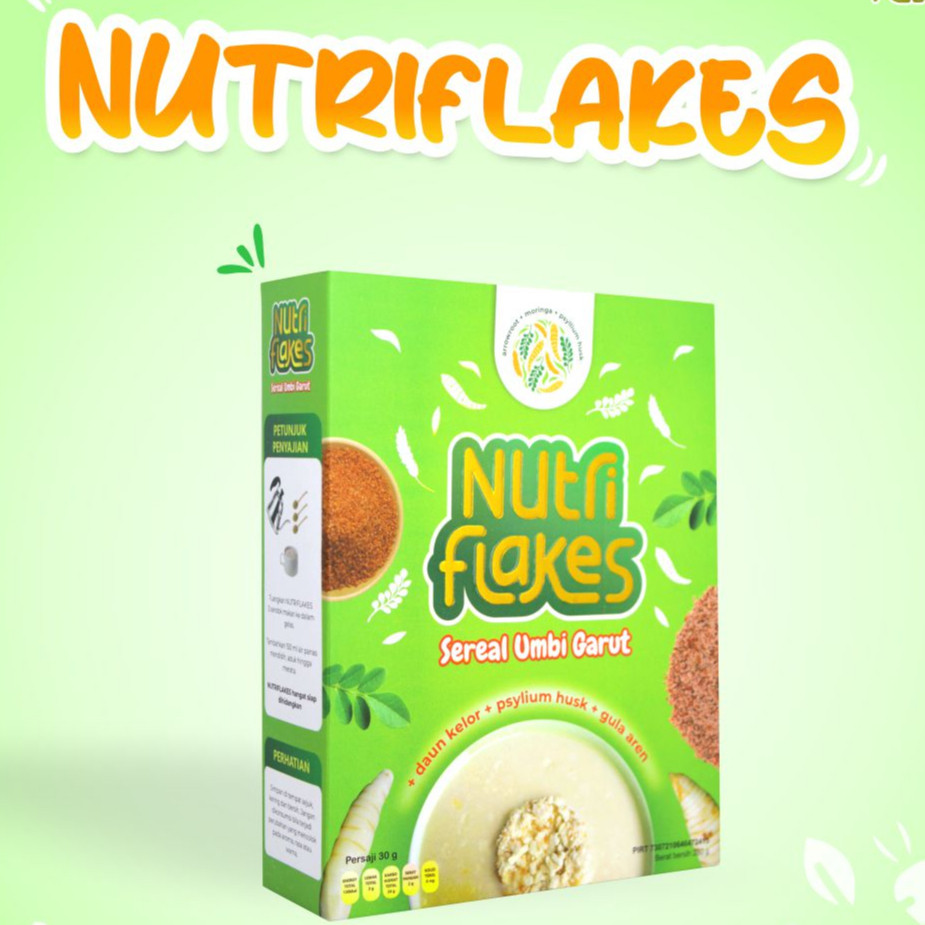 

Nutriflakes Sereal Asam Lambung Umbi Garut Original 1 Box