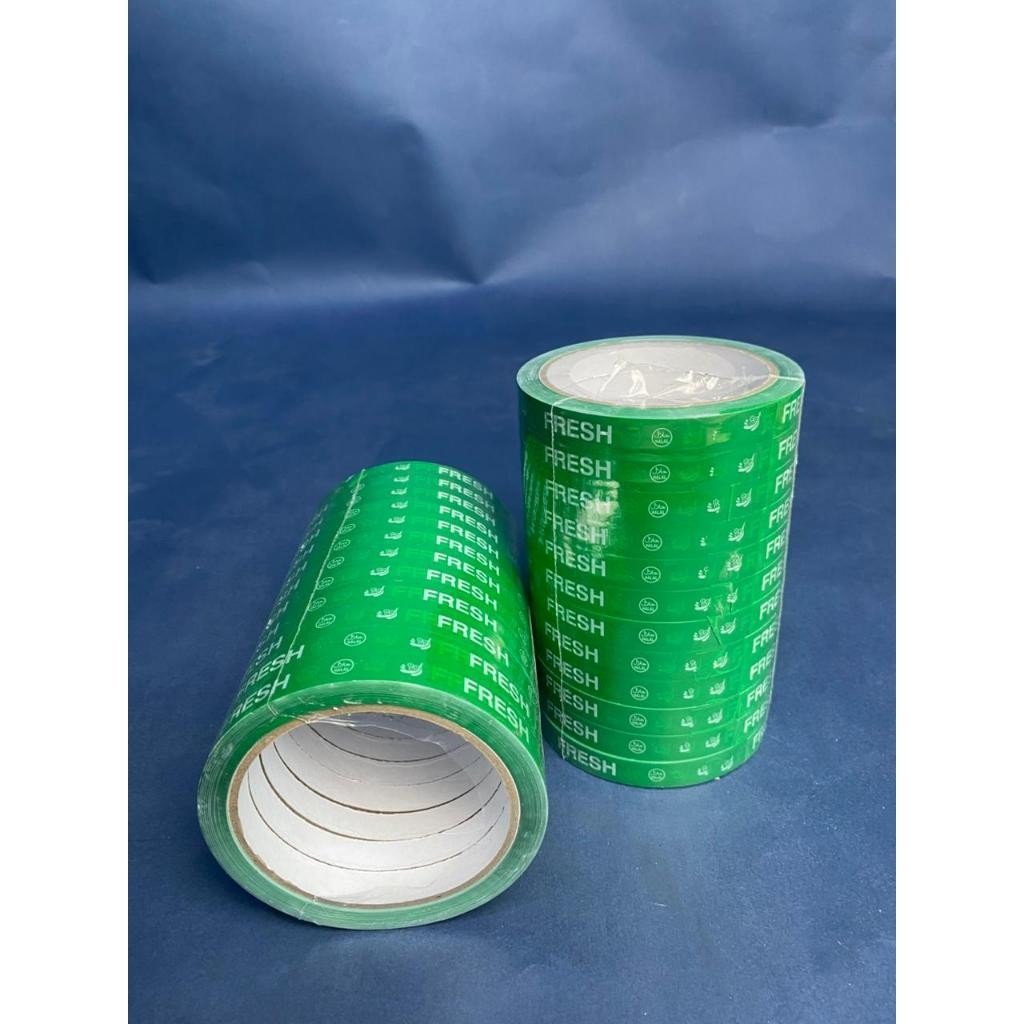 

Lakban Isolasi "FRESH" Hijau 1 Slop isi 12 roll 12mmx50m