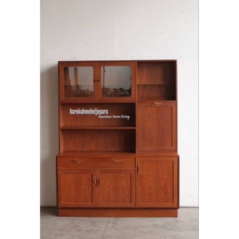 rak dapur jati / rak serbaguna / lemari dapur jati / kitchen set