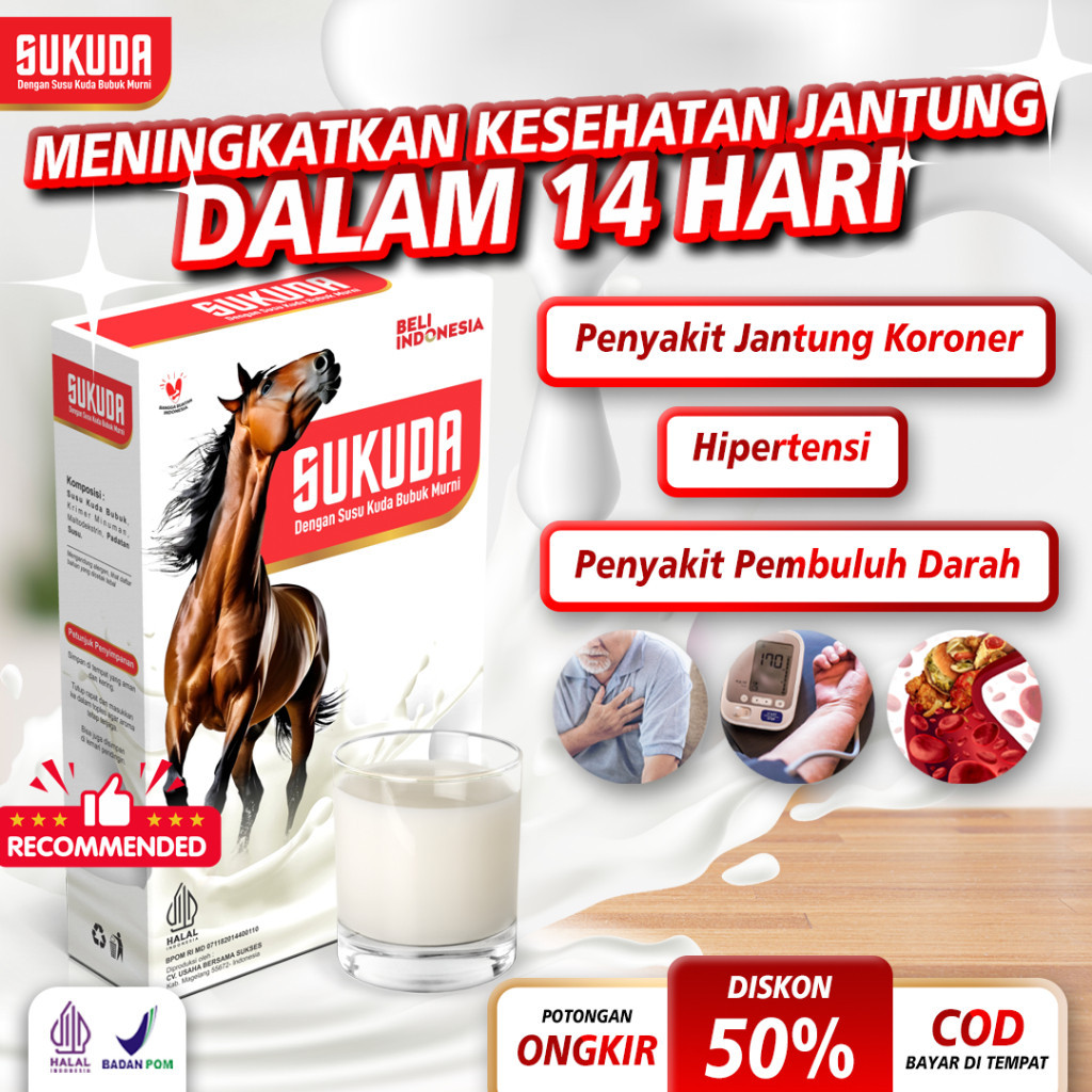 

SUKUDA 1 Box Susu Bubuk Kuda Liar Lombok Kolostrum 200 Gram