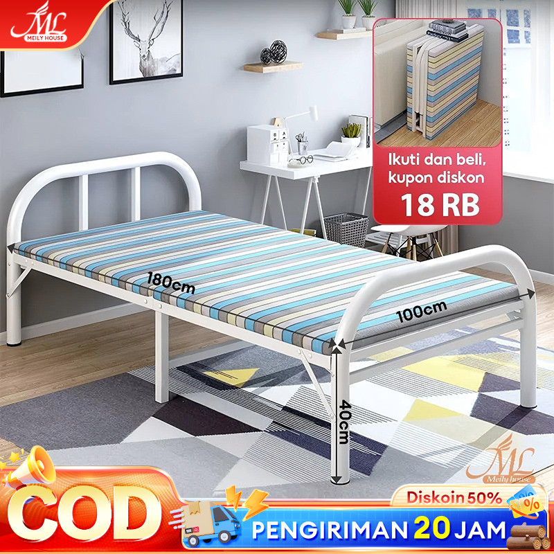 Ranjang Lipat Tempat Tidur Lipat Kasur Lipat Folding Bed Ranjang Tidur Lipat Ranjang Besi LipatCO