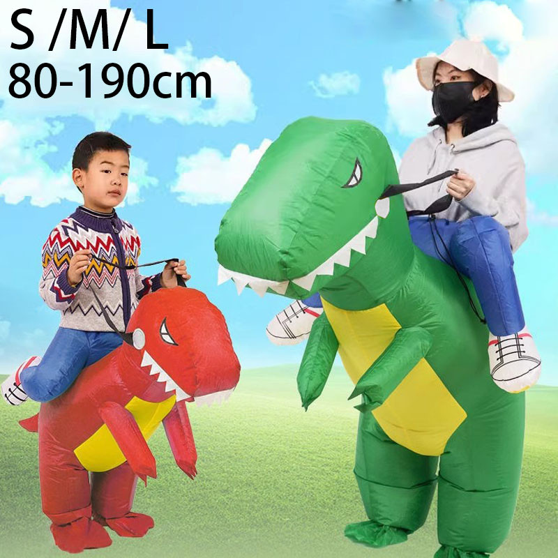 Dinosaurus Anak Dewasa Kostum Dino Pesta Unik Cosplay Ultah Lucu Badut Angin Inflatable Kostum DINO