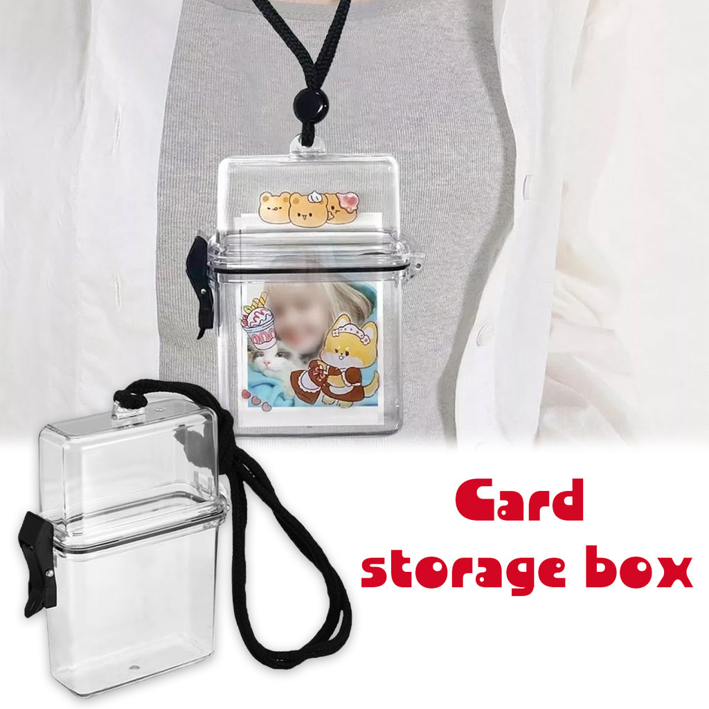 kotak penyimpanan photocard kpop star Kotak Holder Wadah Toploader termasuk foto Polaroid Kedap Air 