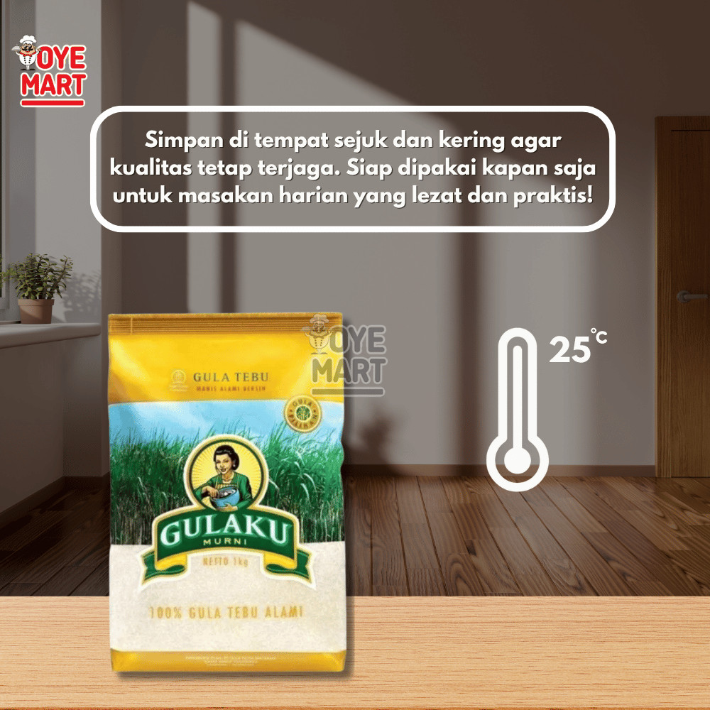 

HG GULAKU MURNI GULA TEBU KUNING 1KG