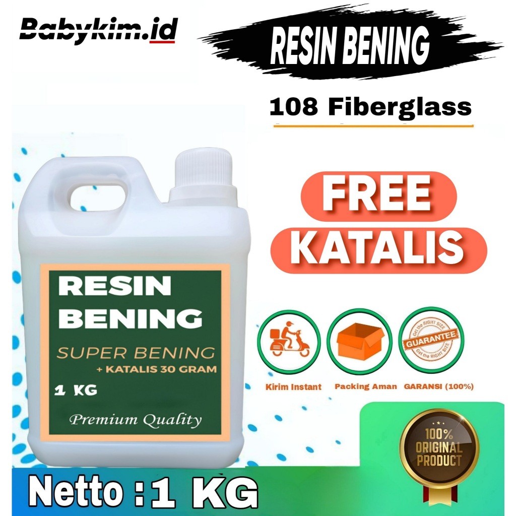 RESIN BENING 108 (1kg)-Free Katalis (Premium Quality)