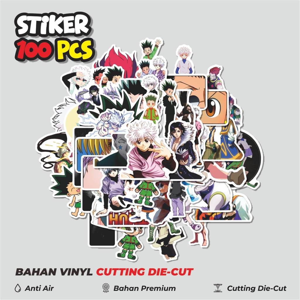 

Terbaru! 50 pcs Sticker Anime Hunter X Hunter Dekorasi Lucu Kreatif untuk Notebook, Skateboard, HP