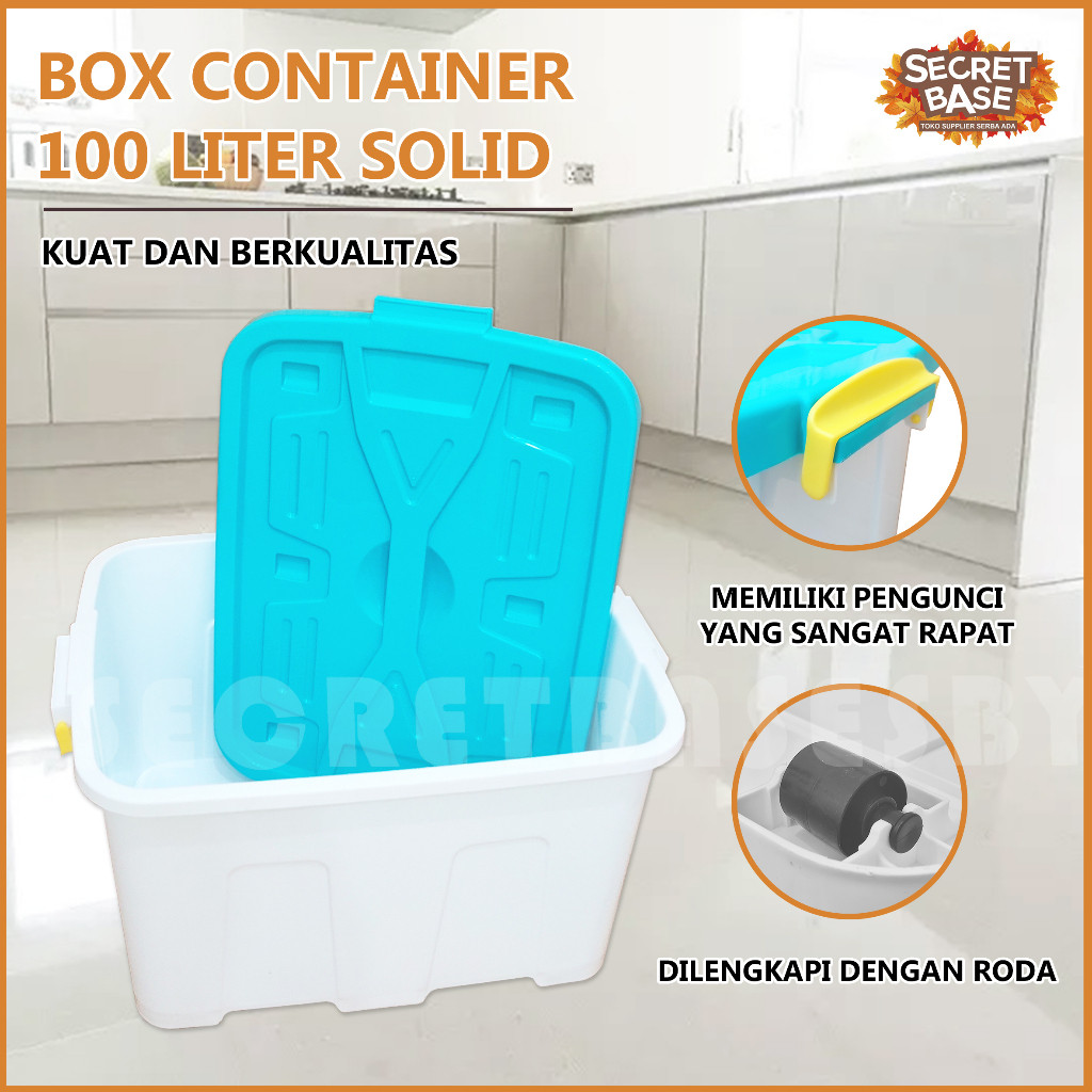 KAMEJING BOX CONTAINER 100 LITER + RODA - Kontainer Box / Container Box