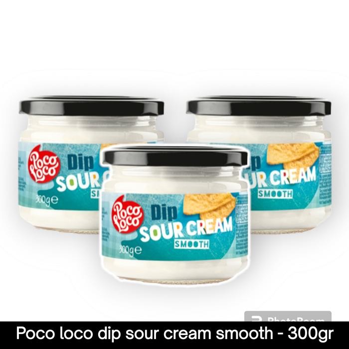 

Poco Loco dip sour cream smooth - 300gram
