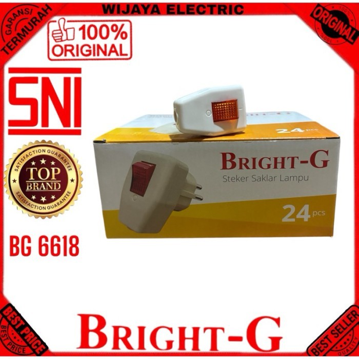 Bright G Steker Saklar lampu BG 6618
