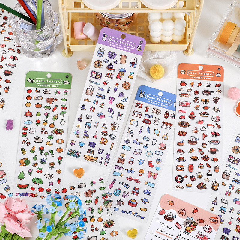 

Small Cute Animal Flower Stickers Kawaii Korean Planner Stickers Journal Scrapbooking Stickers For Diy Arts And Crafts