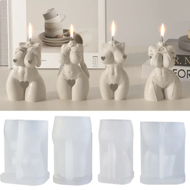 

3D Human Silicone Candle Mold Diy Aromatherapy Candle Handmade Decoration Soap Chocolate Tool Cake Mold